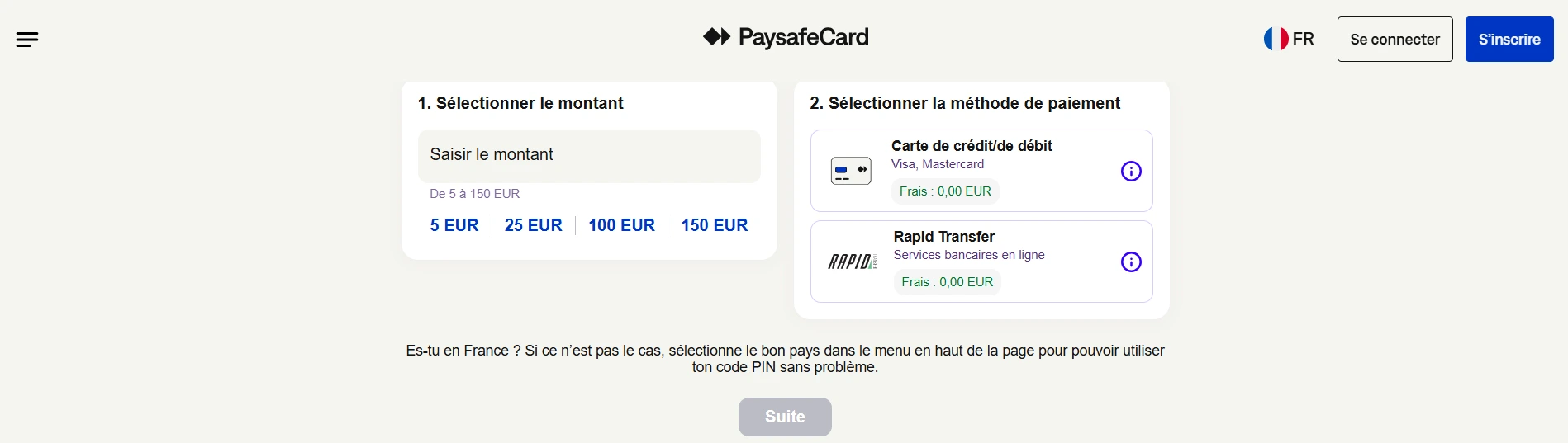 paysafecard en ligne acheter
